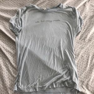 Forever 21 “cute but crazy inside” blue shirt.